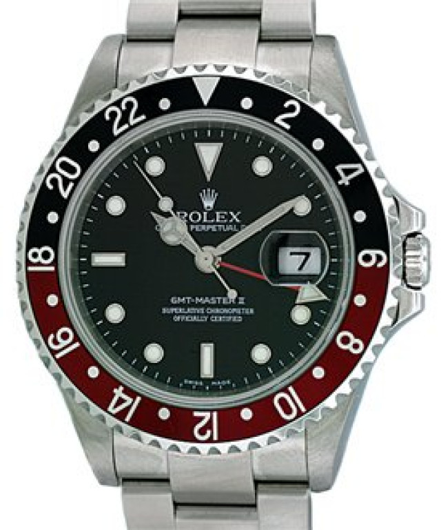 Rolex GMT-Master II 16710 Black & Red Ceramic Coke Style